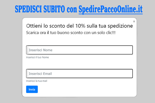 come scaricare buono sconto di spedirepaccoonline