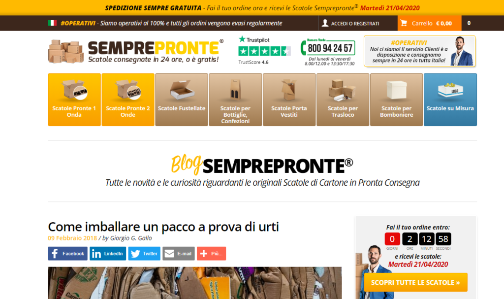 semprepronte come imballare un pacco a prova di urti