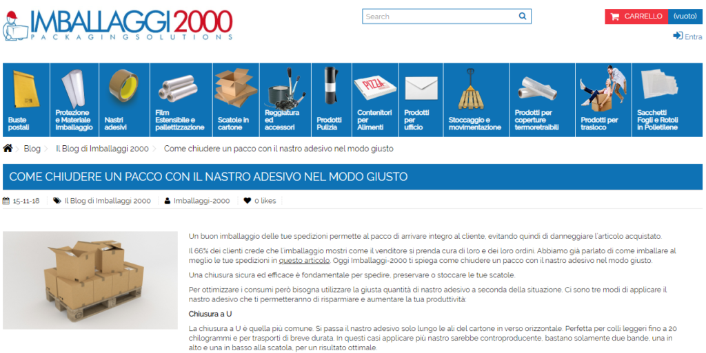 imballaggi2000 come chiudere un pacco con il nastro adesivo nel modo giusto