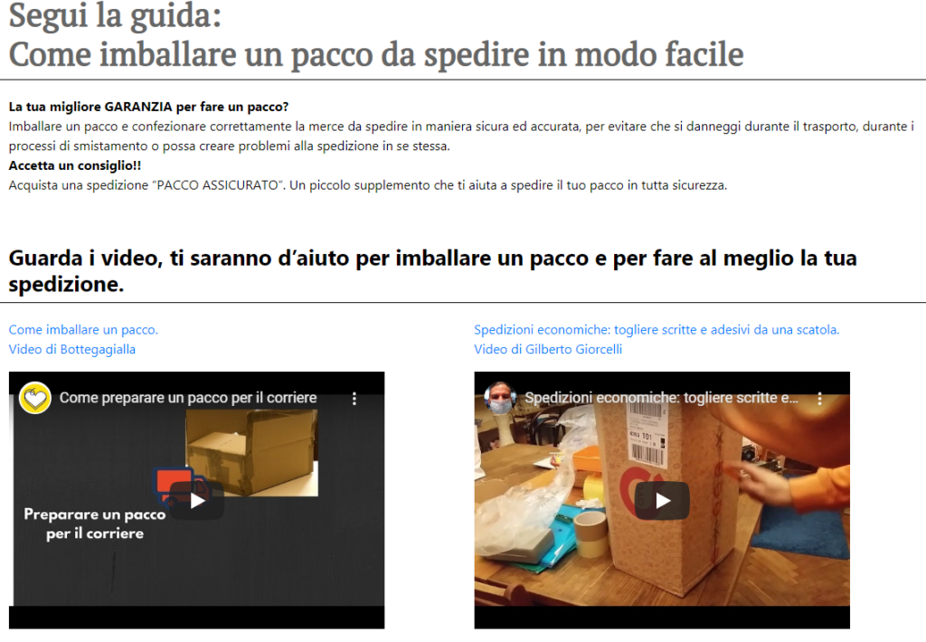 SpedirePaccoOnline.it come imballare un pacco da spedire in modo facile