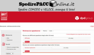 CERCA SPEDIZIONE: servizio online per tracciare un pacco spedito con corriere BRT