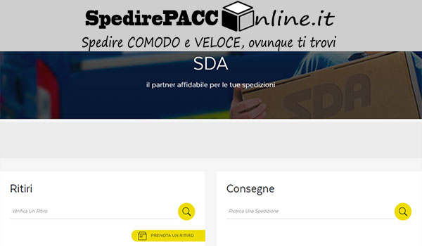 cerca spedizione con tracking