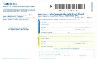 spedire documenti raccomandata internazionale poste italiane spedire pacco online spedirepaccoonline